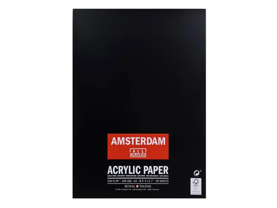 Amsterdam Acrylic paper A4 – 20 ark – 350g
