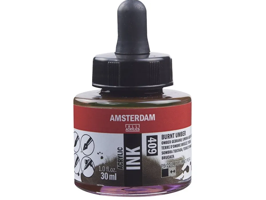 Amsterdam Ink 30ml – 409 Burnt Umber