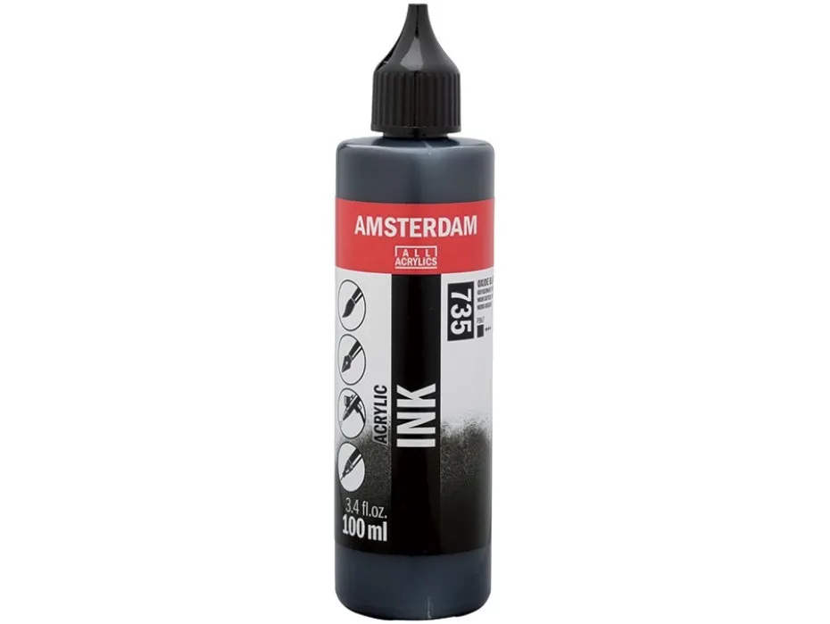 Amsterdam Ink 100ml – 735 Oxide Black