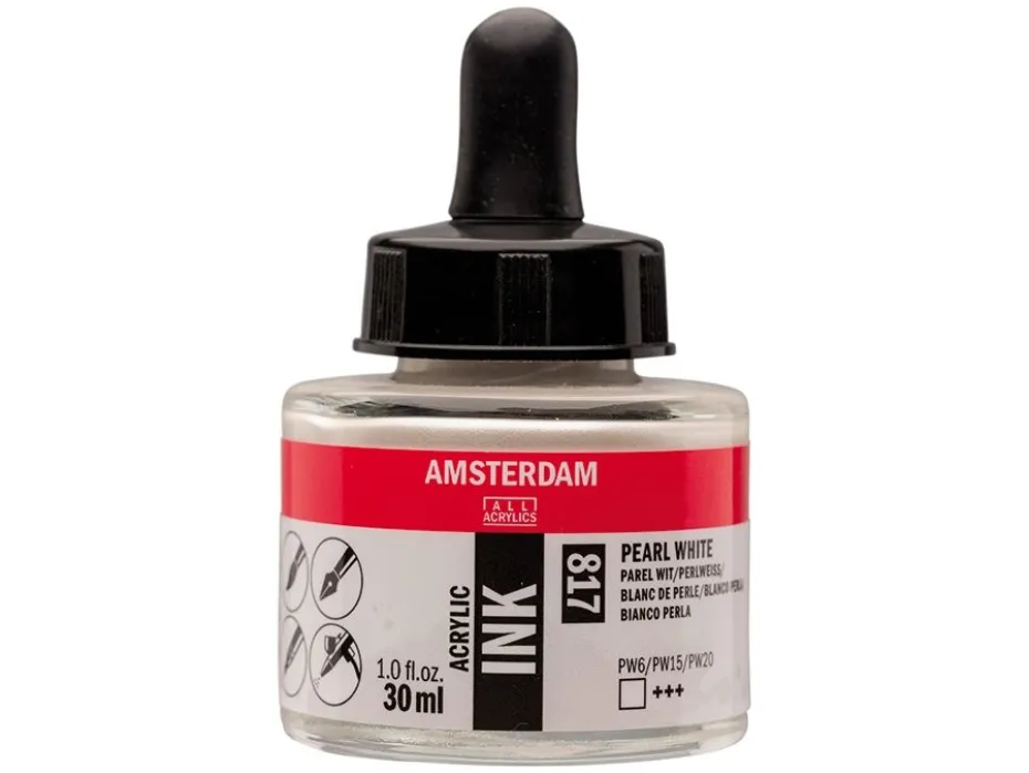 Amsterdam Ink 30ml – 817 Pearl White