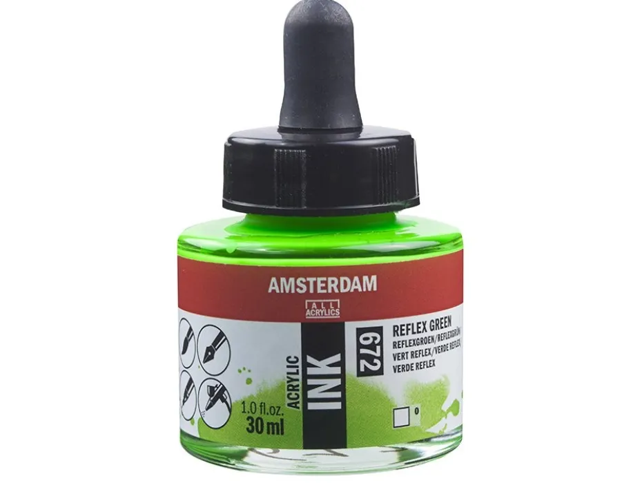 Amsterdam Ink 30ml – 672 Reflex Green