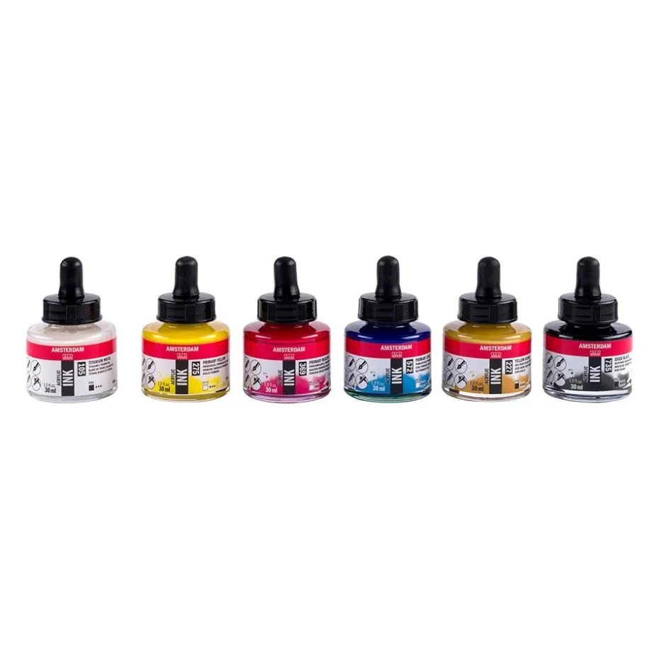 Amsterdam Ink Set – Basic 6x30ml