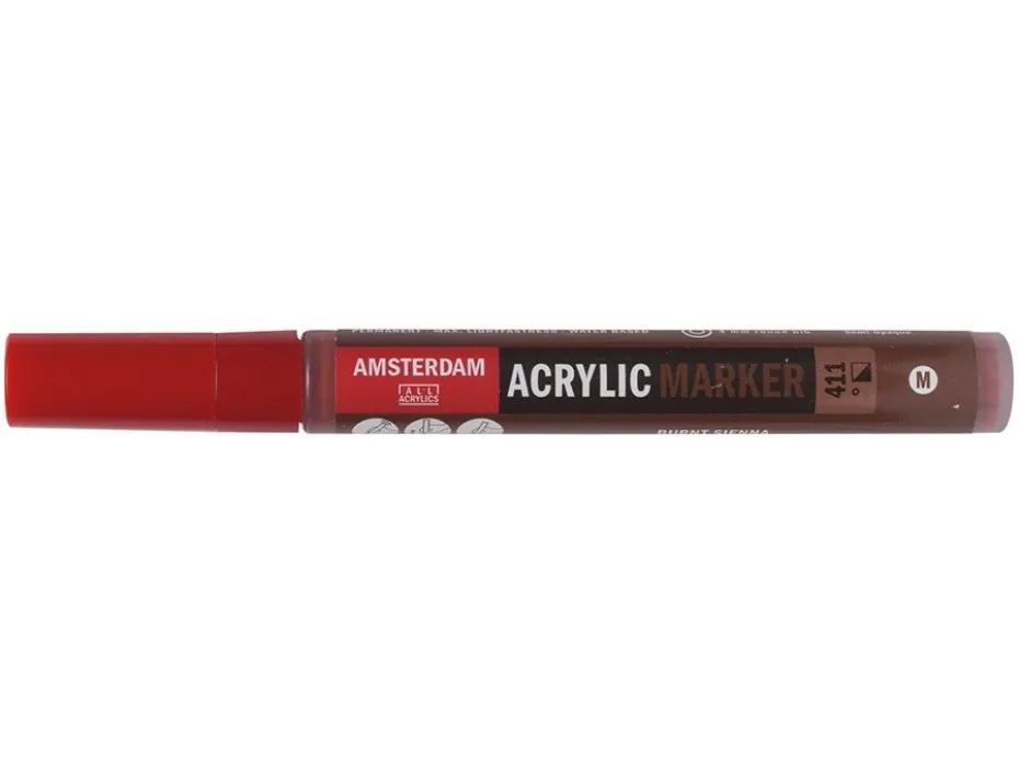 Amsterdam Marker 4mm – 411 Burnt sienna