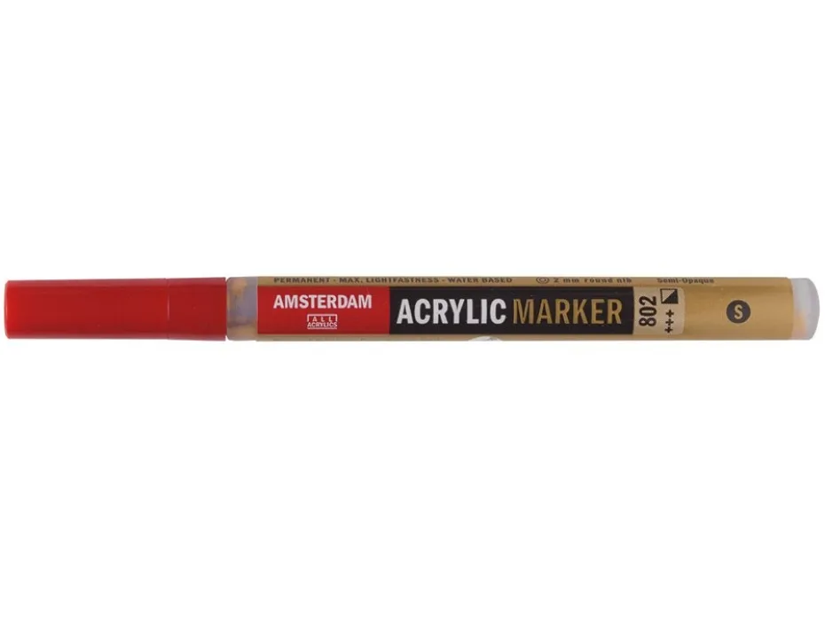 Amsterdam Marker 2mm – 802 Light gold