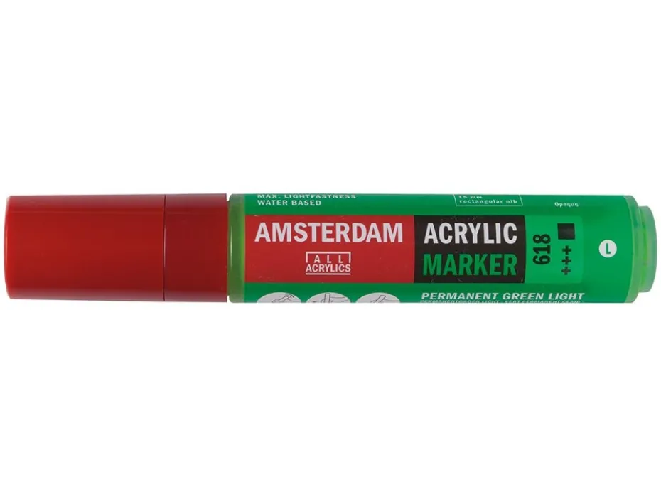 Amsterdam Marker 15mm – 618 Permanent green light