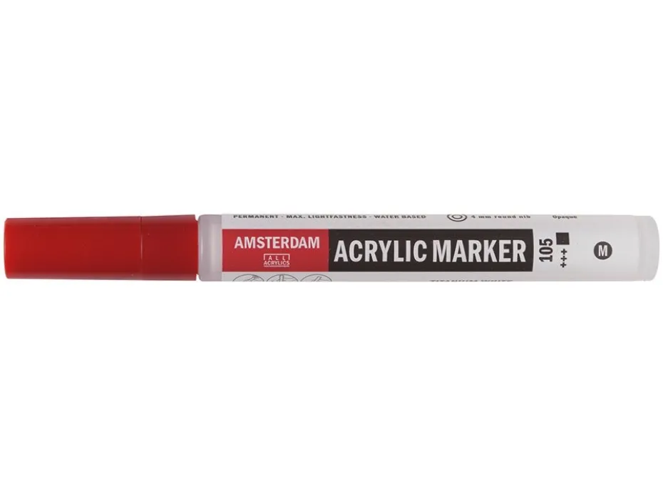 Amsterdam Marker 4mm – 105 Titanium white