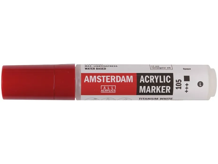 Amsterdam Marker 15mm – 105 Titanium white