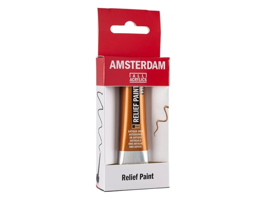 Amsterdam Relief Paint 20ml – 814 Antique Gold