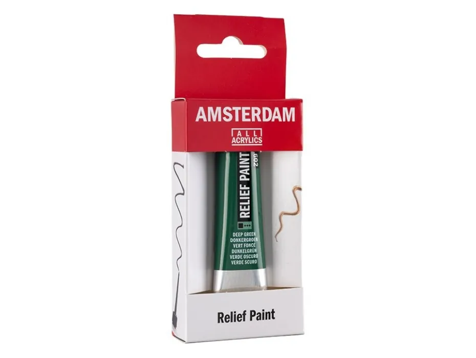 Amsterdam Relief Paint 20ml – 602 Deep Green