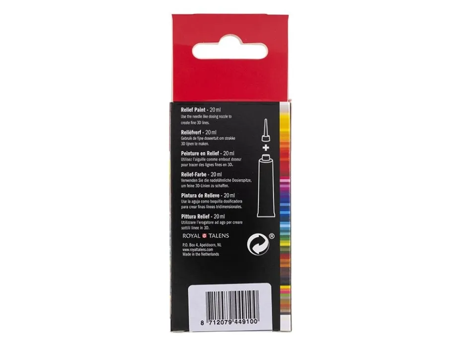 Amsterdam Relief Paint 20ml – 800 Silver