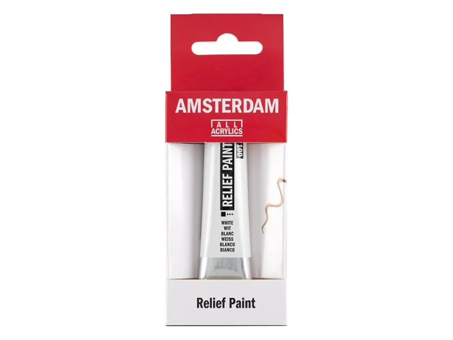 Amsterdam Relief Paint 20ml – 100 White