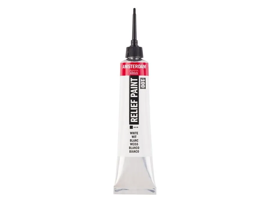 Amsterdam Relief Paint 20ml – 100 White