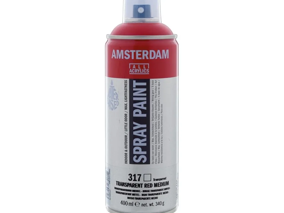 Amsterdam Spray 400ml – 317 Transparent red medium