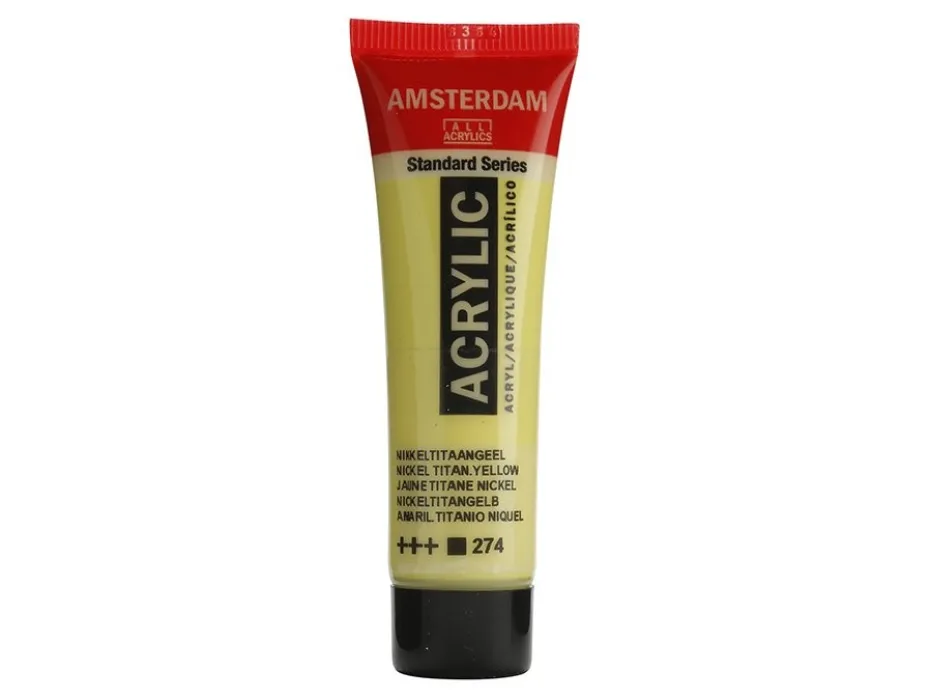 Amsterdam Standard Akryl 20ml – 274 Nickel Titanium Yellow