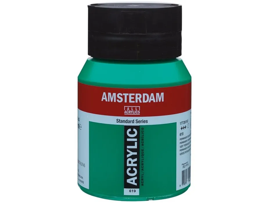 Amsterdam Standard Akryl 500ml – 619 Permanent green deep