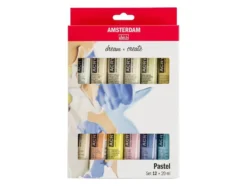 Amsterdam Standard Akryl 20ml Sett 12stk – Pastellfarger
