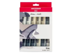 Amsterdam Standard Akryl 20ml Sett 12stk – Gråtoner