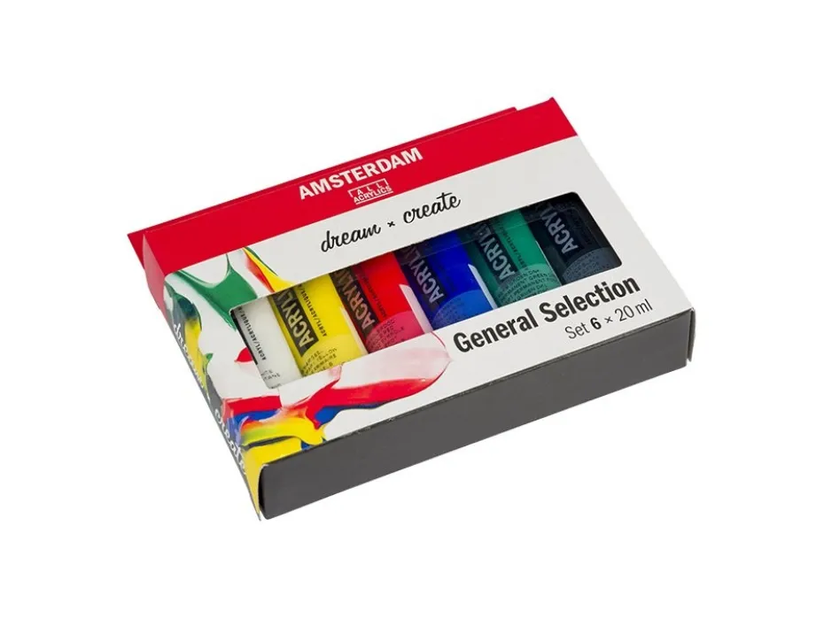 Amsterdam Standard Akryl 20ml – Sett 6 farger