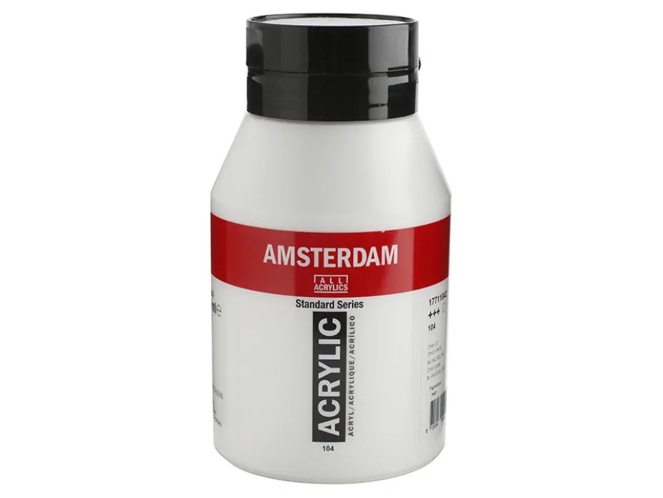 Amsterdam Standard Akryl 1000ml – 104 Zinc White