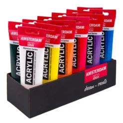 Amsterdam Standard Akryl Sett 120ml – 12 tuber – Value Pack