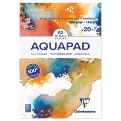 AQUAPAD Akvarellblokk – CP 300g 20ark – A2