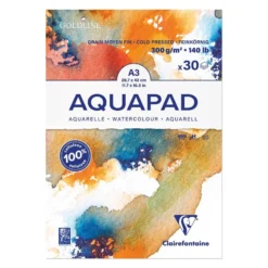 AQUAPAD Akvarellblokk – CP 300g 30ark – A3