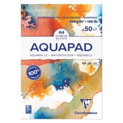AQUAPAD Akvarellblokk – CP 300g 50ark – A4