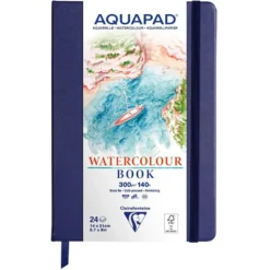 AQUAPAD Akvarellbok innbundet 300g 24ark – 14x21cm