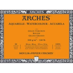 Arches Aquarelle Akvarellblokk Rough 300g 20ark – 26x36cm