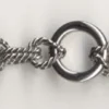 Armbånd med karabinlås, rund, rustfritt stål