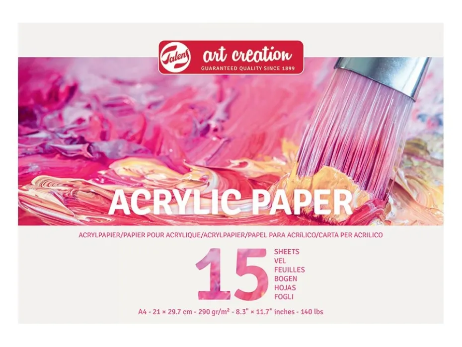 Art Creation Akrylmalingsblokk – A4 – 290g