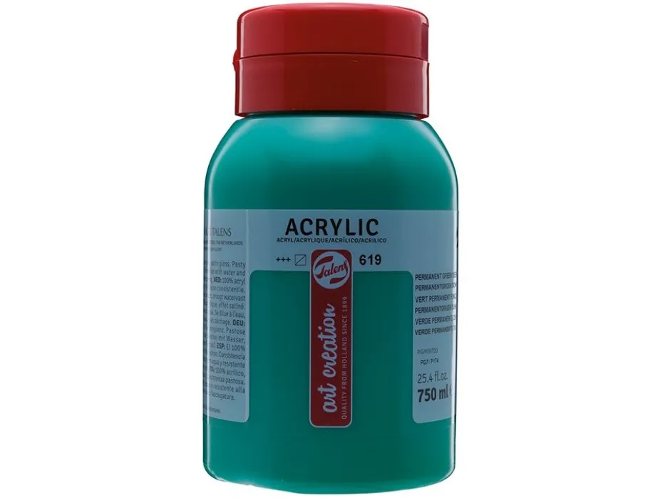 Art Creation Akryl 750ml – 619 Permanent green deep