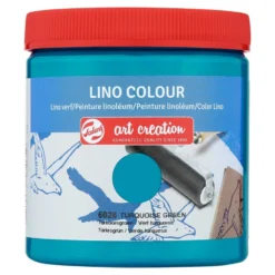 Art Creation Linotrykkfarge 250ml – 6026 Turquoise green