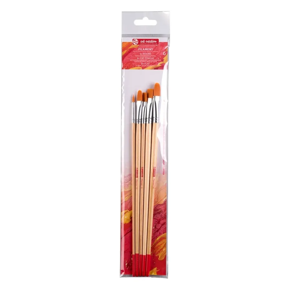 Art Creation Penselsett – Polyester – 5 størrelser