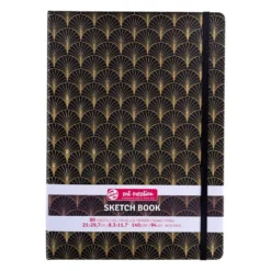 Art Creation Skissebok m/strikk 140g A4 – Art Deco
