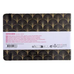 Art Creation Skissebok m/strikk 140g 21×14,8 – Art Deco