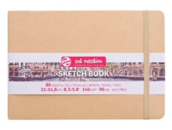 Art Creation Skissebok m/strikk 140g 21×14,8 – Kraft