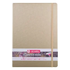 Art Creation Skissebok m/strikk 140g A4 – Gull