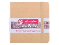 Art Creation Skissebok m/strikk 140g 12x12cm – Kraft