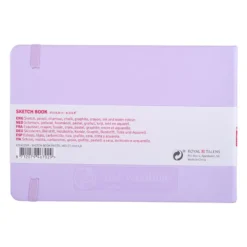 Art Creation Skissebok m/strikk 140g 21×14,8 – Pastel Violet