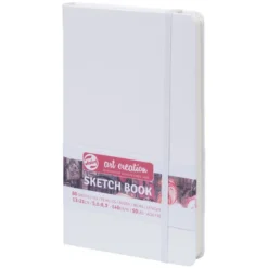 Art Creation Skissebok m/strikk 140g 13x21cm – Hvit