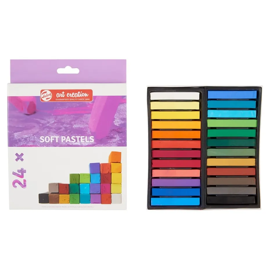 Art Creation Soft Pastels – Sett med 24 farger