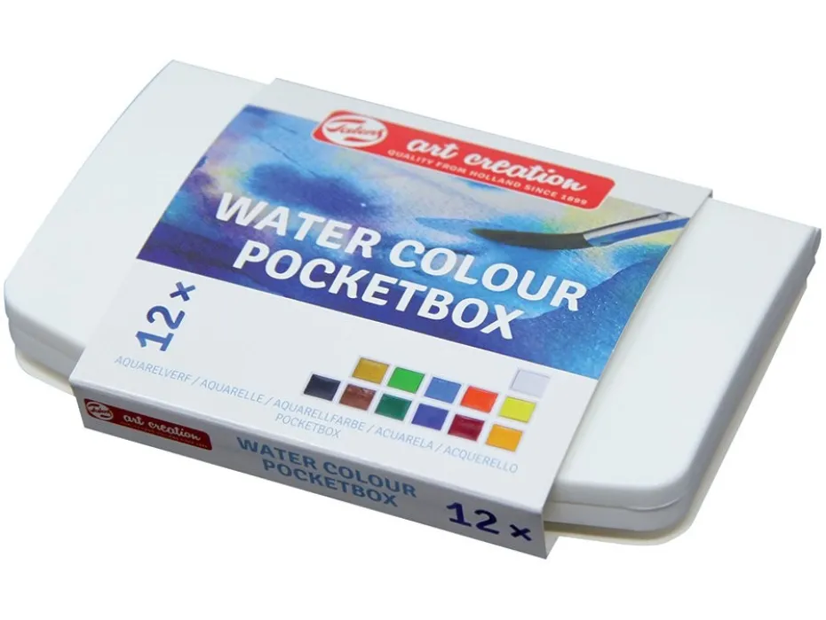 Art Creation Water Colour Maleskrin Pocketbox 12 pans