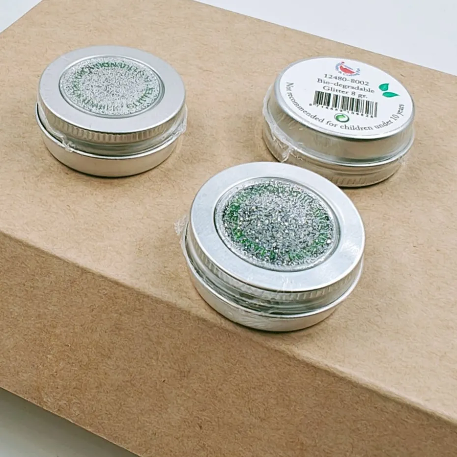 Bio Glitter 8g – Sølv