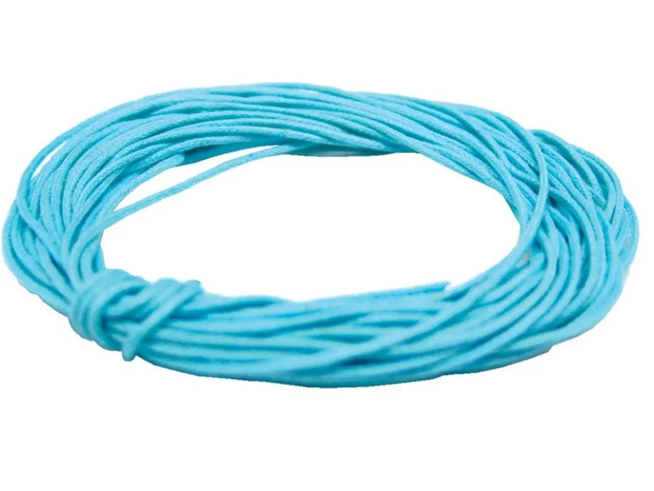 Bomullssnor 1mm – Lys turkis – 5m