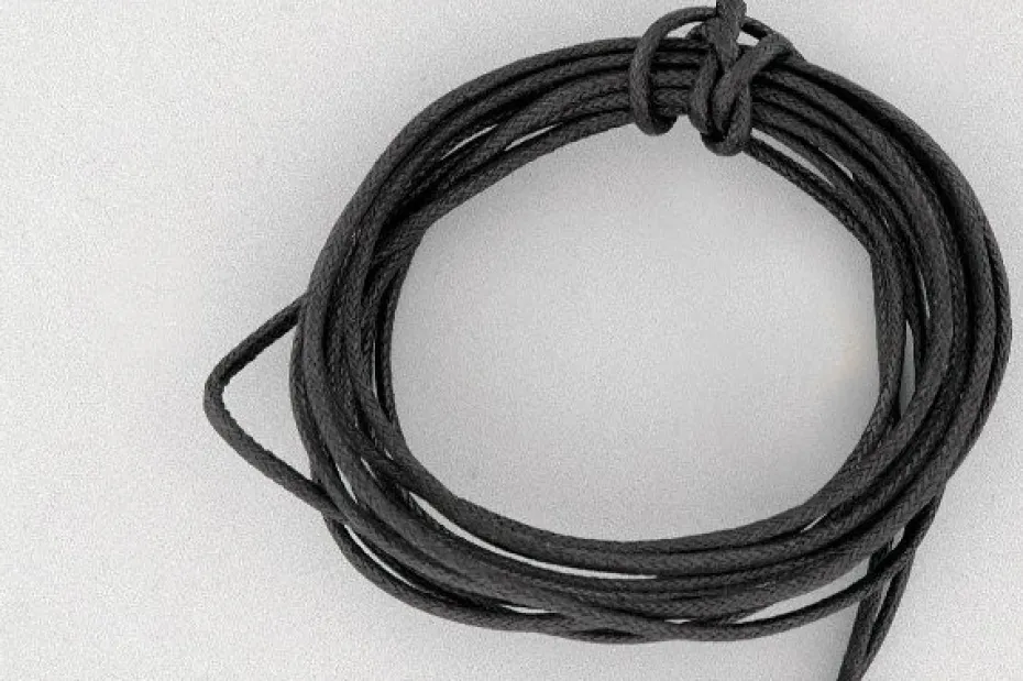 Bomullssnor 1mm 100m – Sort