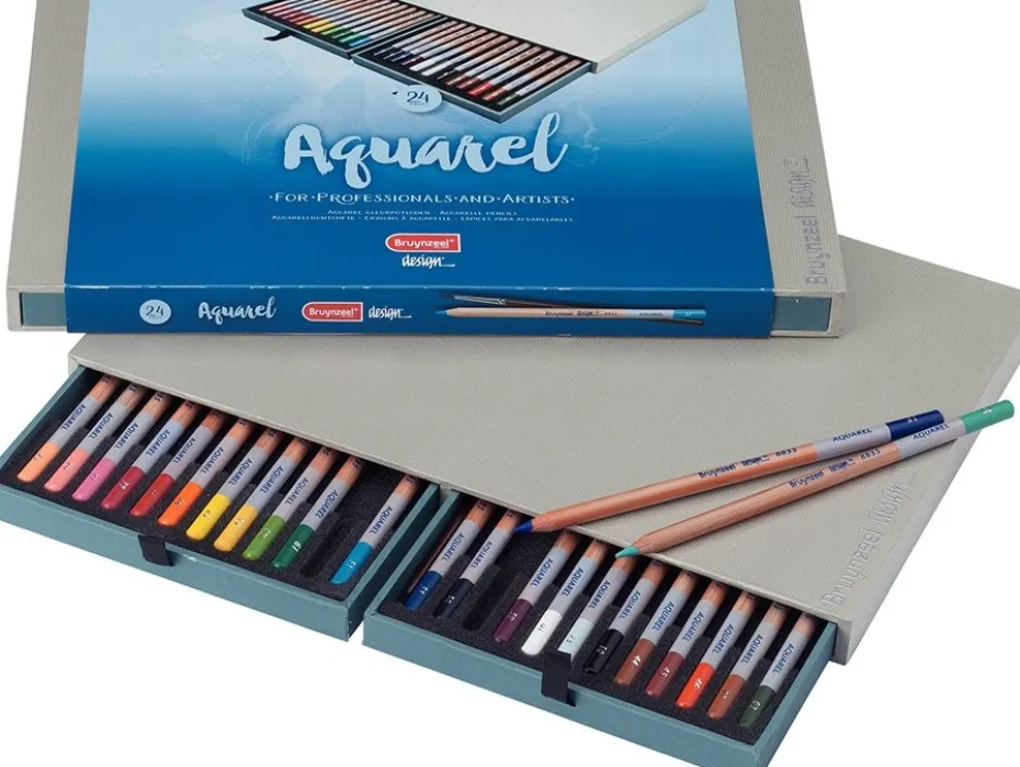 Bruynzeel Design Akvarellblyanter – Sett 24stk
