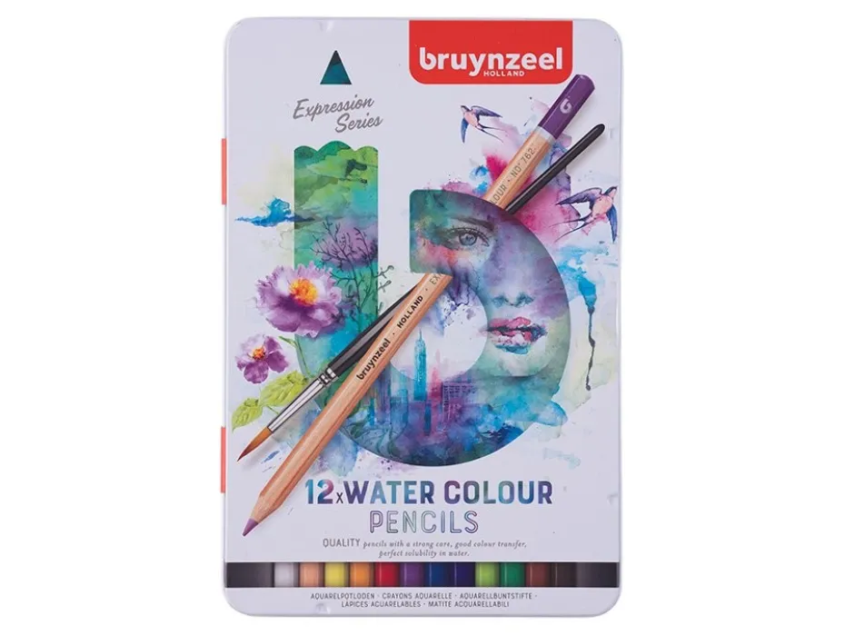 Bruynzeel Expression Akvarellblyanter – Sett 12stk