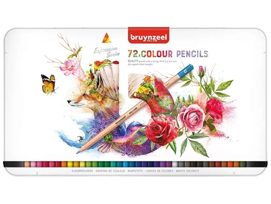 Bruynzeel Expression Fargeblyanter – Sett 72stk