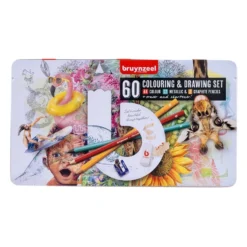 Bruynzeel Fargeblyanter Sett 60stk – Colouring & Drawing